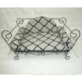 Luxury novelty wrought iron pet sofa bed